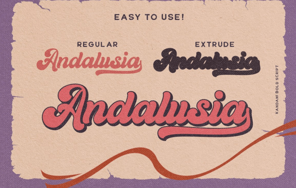 Kandani – Retro Bold Script Download