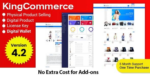 KingCommerce v.4.2 – All in One Single and Multi vendor Ecommerce Business Management System Download (Updated)