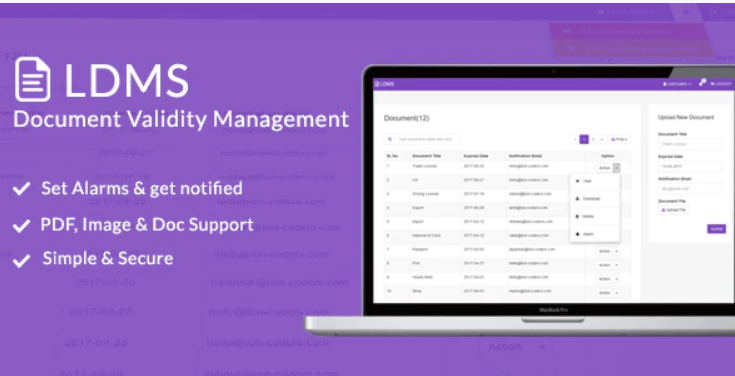 LDMS – v1.3 Document Validity Manager Download