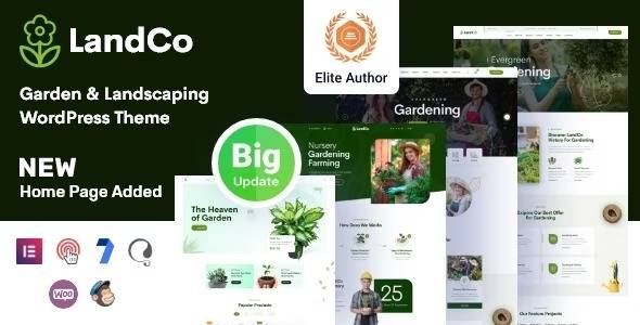 Landco Garden & Landscaping WordPress Theme Download