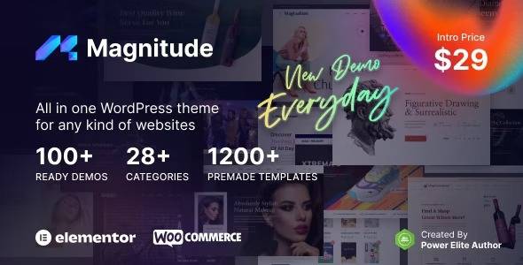 Magnitude WordPress Theme Multi-Purpose Website eCommerce Builder WordPress Theme