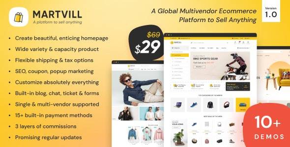 Martvill v1.7.0 – Global Multivendor Ecommerce Platform For Selling Download (Updated)