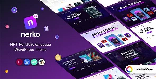 Nerko v1.2 – NFT Portfolio WordPress Theme