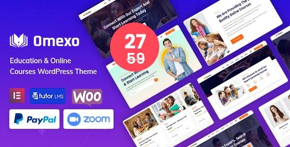 Omexo v1.5.5 Education & Online Courses WordPress Theme Download