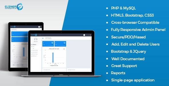 PHP Login Registration Script & User Management Admin Panel Download