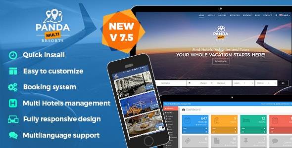 Panda Multi Resorts v8.1.5 – Booking CMS for Multi Hotels Download