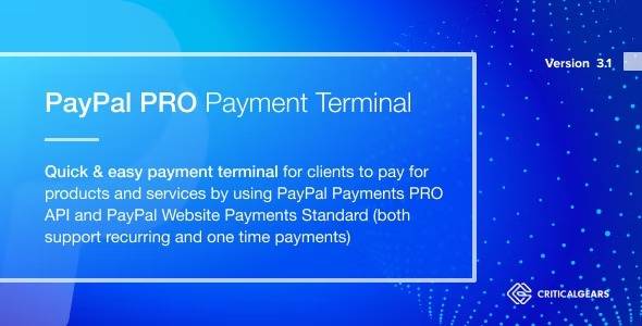 PayPal PRO Payment Terminal v3.1 Script Download