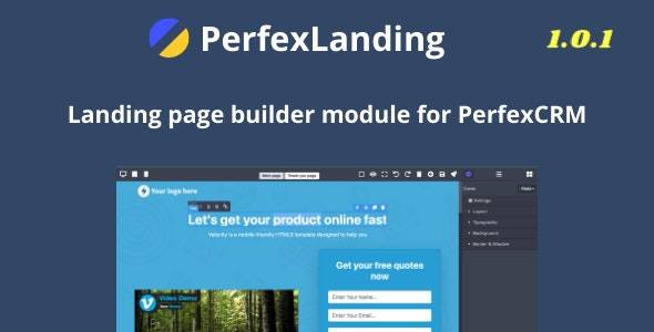 PerfexLanding –  LandingPage builder for PerfexCRM Download