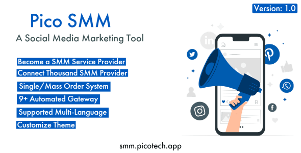 PicoSMM v1.0 – Social Media Marketing Panel Download