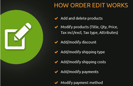 PrestaShop Order Edit Change and Modify existing order Download