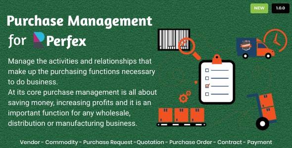 Purchase Management for Perfex CRM v.1.0.9 Download