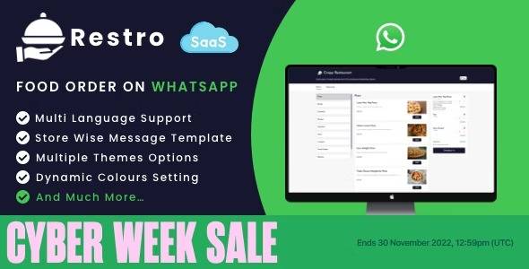 Restro v7.0 – SaaS WhatsApp Online ordering system / Multiple Restaurants Download [Updated]