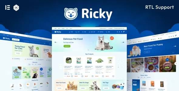 Ricky v1.7 – Pet Shop & Care WooCoomerce Theme Download