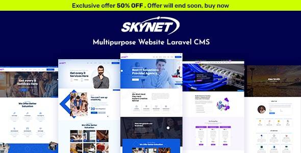 Skynet – v4.0 Multipurpose Laravel CMS Download