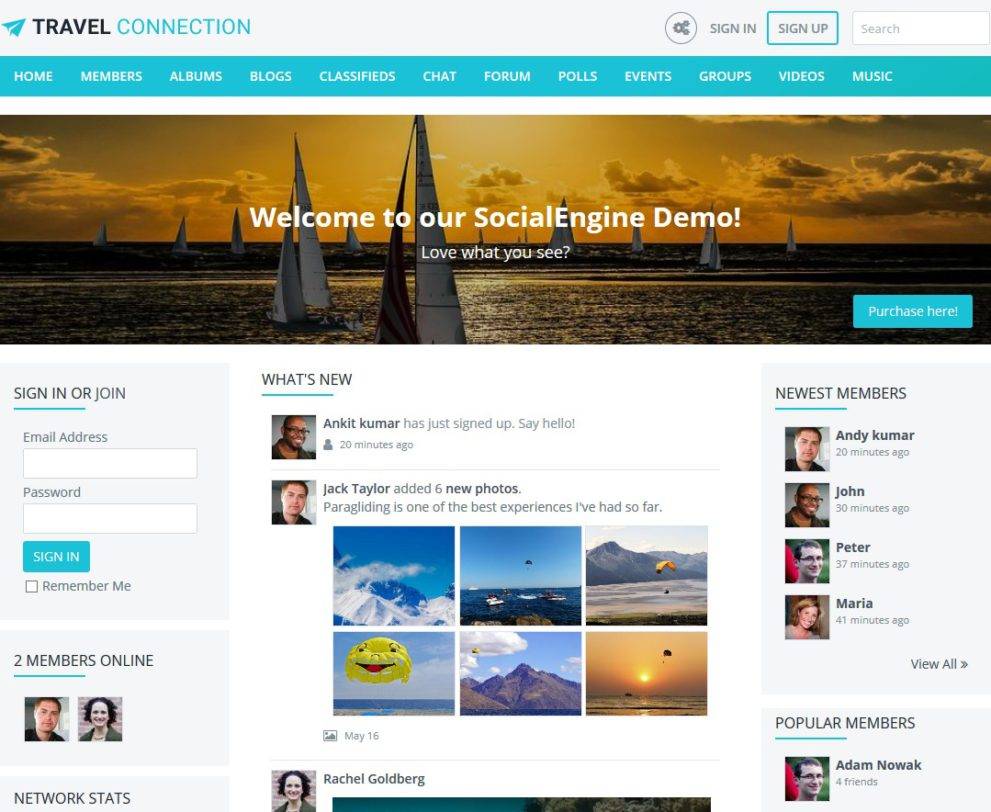 SocialEngine v6.2.2 – Create Your Own Social Network Download