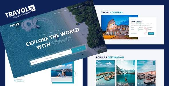 TRAVOL v1.3 – Travel Agency Template Download