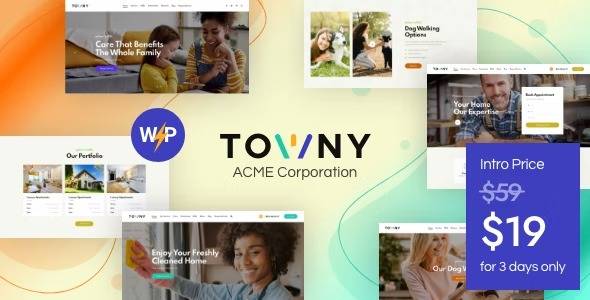 Towny v1.5 Outdoor & Home Services WordPress Theme Download