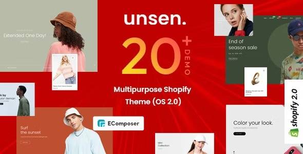 Unsen v1.4 Multipurpose Shopify Theme OS2.0 Download (Updated)