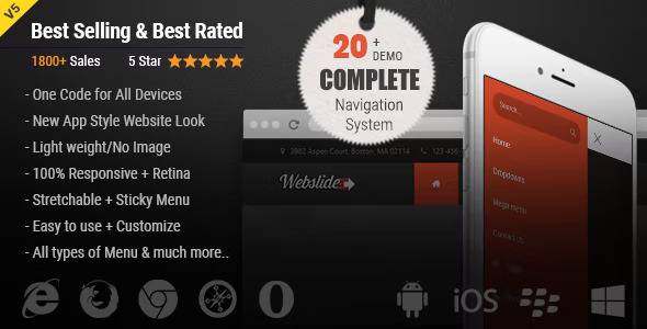 Web Slide – v5.5 Responsive Mega Menu for Bootstrap 3+ Download