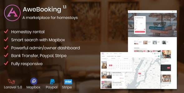 AweBooking v1.5.2 – marketplace for homestays Download