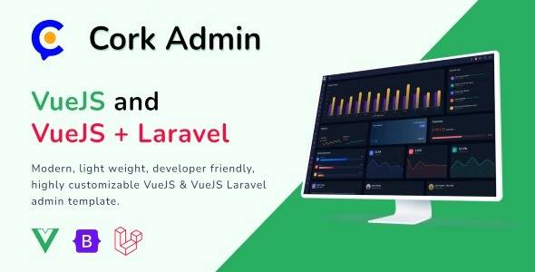 Cork v3.0 VueJS & Laravel Admin Dashboard Template Download