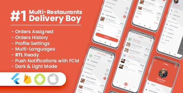 Delivery Boy For Multi-Restaurants Flutter App v2.0.0 Download