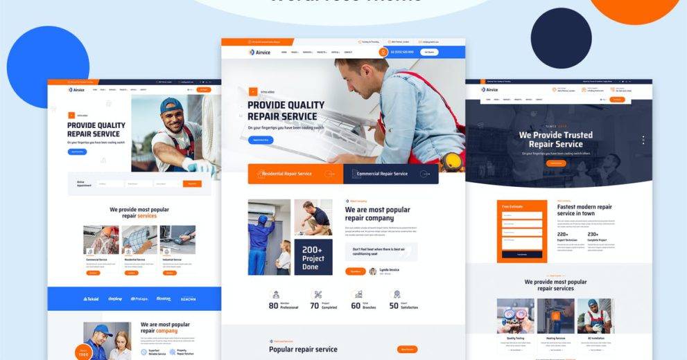 Airvice v1.1.6 – AC Repair Services WordPress Theme