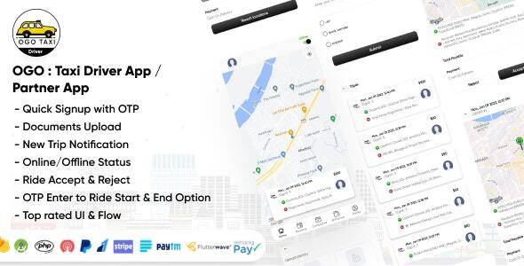 OGO Taxi Driver App Partner App