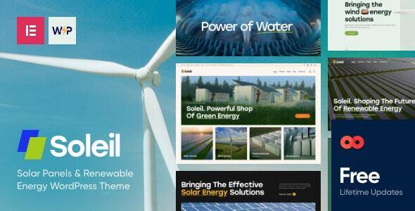 Soleil v1.0 – Solar Panels & Renewable Energy WordPress Theme