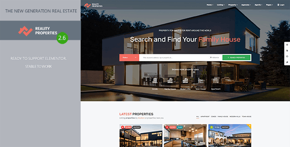 Reality Estate Multipurpose WordPress Theme Download