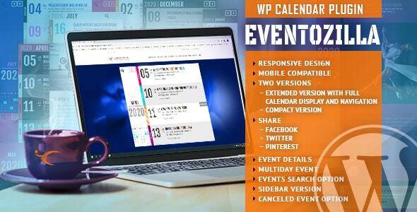 EventoZilla v1.5.3 – Event Calendar WordPress Plugin