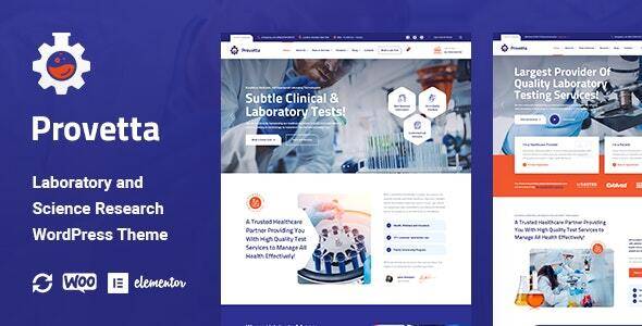 Provetta v1.0.6 – Laboratory & Science Research WordPress Theme