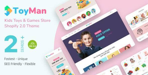 ToyMan Kids Toys Baby Store Shopify Theme