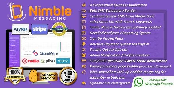 Nimble Messaging v.2.5.5 Professional SMS Marketing Application For Business Download