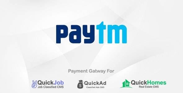 Paytm v1.1 Payment Plugin For QuickCMS Download