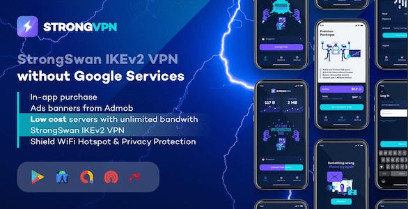 StrongVPN v3.1 – StrongSwan IKEv2 VPN stable & free VPN proxy for Android