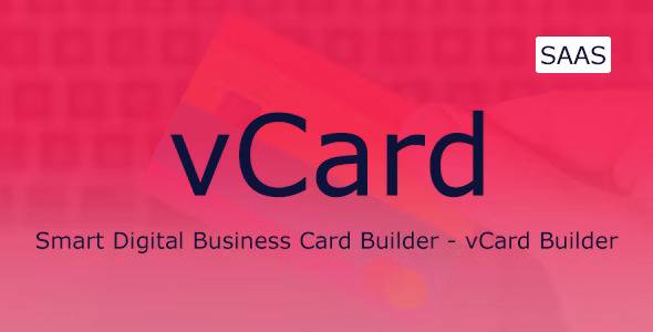 vCard v.2.4 Digital Business Card Builder SaaS Download