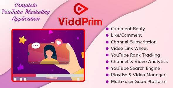 ViddPrim – v1.2.1 YouTube Marketing Application (SaaS Platform) Download