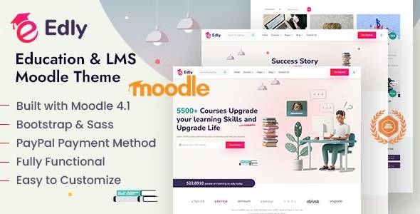 Edly v1.1 – LMS Education Moodle Theme Download