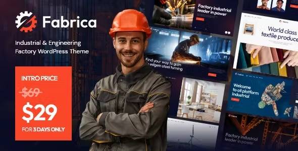 Fabrica v1.0 Industrial & Engineering Factory WordPress Theme Download