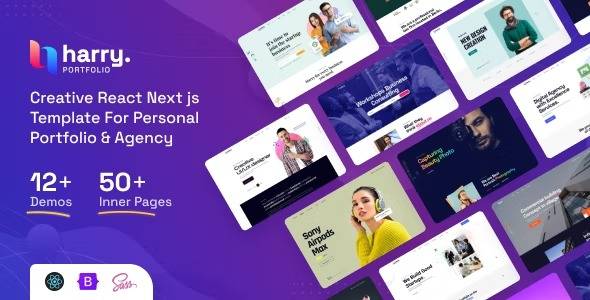 Harry – 26 January 2023 Personal Portfolio & Agency React Next js Template Download