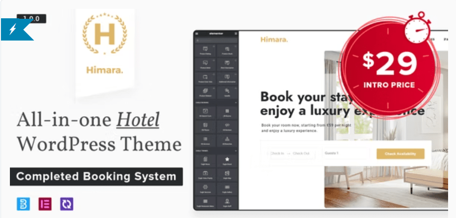 Himara v1.0.1 – Hotel Booking WordPress Theme Download