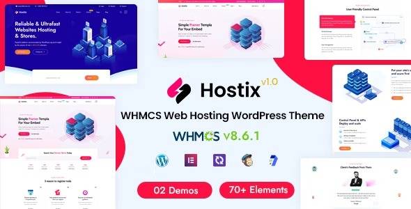 Hostix v1.0.5 – Hosting WHMCS WordPress Theme Download