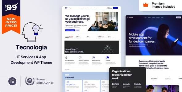 Tecnologia – v1.6 IT Services & App Development WordPress Theme Download