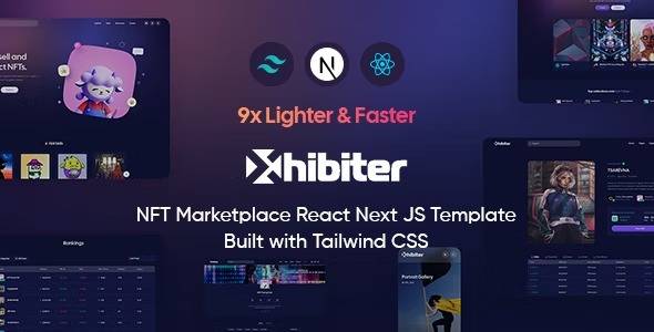 Xhibiter v1.9 NFT Marketplace React NextJS Template Download