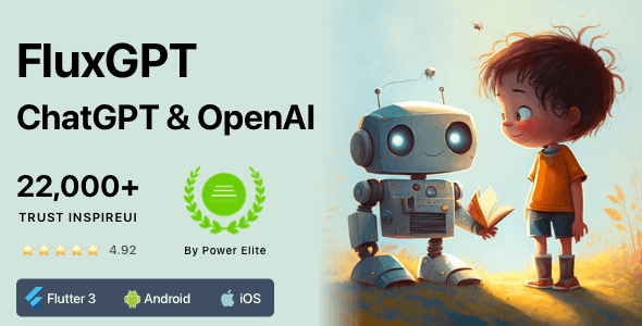 FluxGPT v1.0 – Powerful ChatGPT, OpenAI Writing Assistant & Image Generator – Flutter  App Download