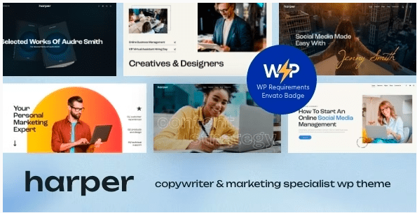 Harper - Copywriter & Marketing Specialist WordPress Theme