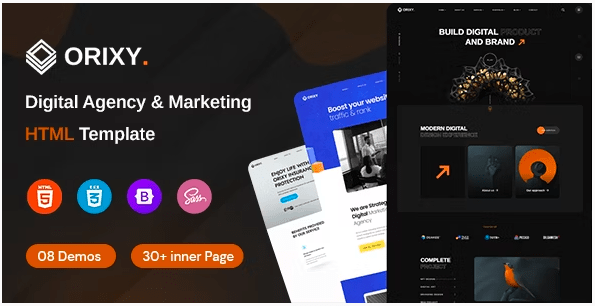 Orixy-Digital Agency Template