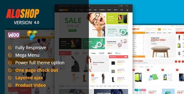 Alo Shop v5.5 – Mega Market RTL Responsive WooCommerce WordPress Theme Download