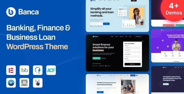Banca v1.6.0 Banking, Finance & Business Loan WordPress Theme Download